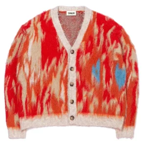 Mohair Sweater Men Fuzzy Knitwear Long Sleeve Fashion Knitted Winter Coat Men Cardigan Mohair Sweater