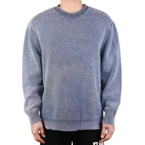 Men Winter Sweater Pullover Jacquard Pattern Cotton Knitwear Long Sleeve Crew Neck Jumper Knitted Sweater