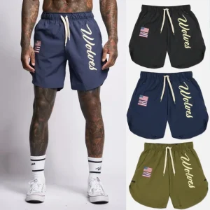 Summer New Trendy Sports Casual Shorts Men's Fitness Running Training Shorts