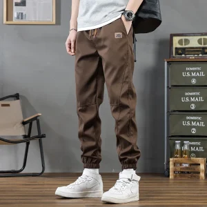 Casual Pants Men's Spring 2025 New Cargo Pants Loose Sports Overalls Pants for Men