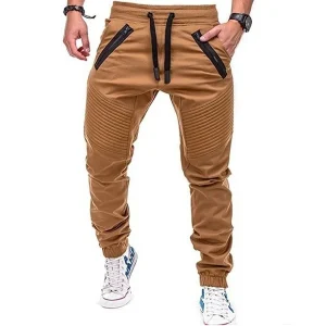 Fashion Men's Sport Joggers High Quality Fitness Pant Casual Fold Sweatpants