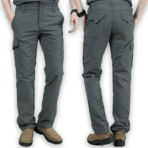 Summer Men's Lightweight Breathable Casual Pants Waterproof Quick Dry Trousers Men's Cargo Tactical Pants