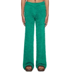 Men Knit Sweater Trousers Winter Knitwear Men Knitted Pants Fuzzy Men Drawstring Knit Mohair Pants Men