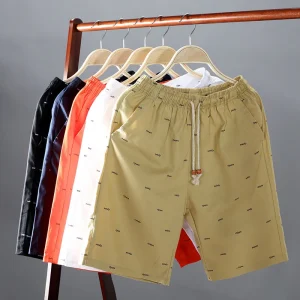2026 Men's Summer Shorts Casual Printing Fish Bone Men Shorts Pants