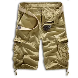 Mens Loose Casual Short Pants Multi Pocket Camouflage Shorts