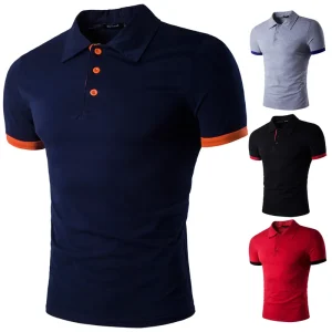 shopify Summer New Fashion Men's Blank Design T-shirt High Quality POLO T shirts