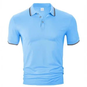 Cross-border Short-sleeved Men's Polo Shirt Summer Loose Casual Breathable Lapel T-shirt
