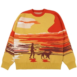 Men Sweater Casual Pattern Knitwear Crew Neck Cotton Pullover Knit Jumper Winter Design Knitted Sweater Men