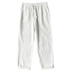 Cross-border Pants Men's Summer Thin New Trousers Men's Casual Pants White Loose Straight Pants
