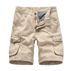 Quality Summer Mens Cargo Shorts Casual Cotton Pants Multi Pocket Sport Short Pants