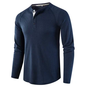 Fashion Casual O-neck Long Sleeve Loose High Quality Slim Fit Men's T-shirts